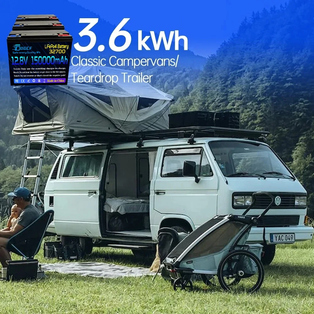 

32700 LiFePO4 Battery 12V 100Ah Built-in 50A BMS Rechargeable Lithium Iron Phosphate Solar Power System RV House Trolling Motor