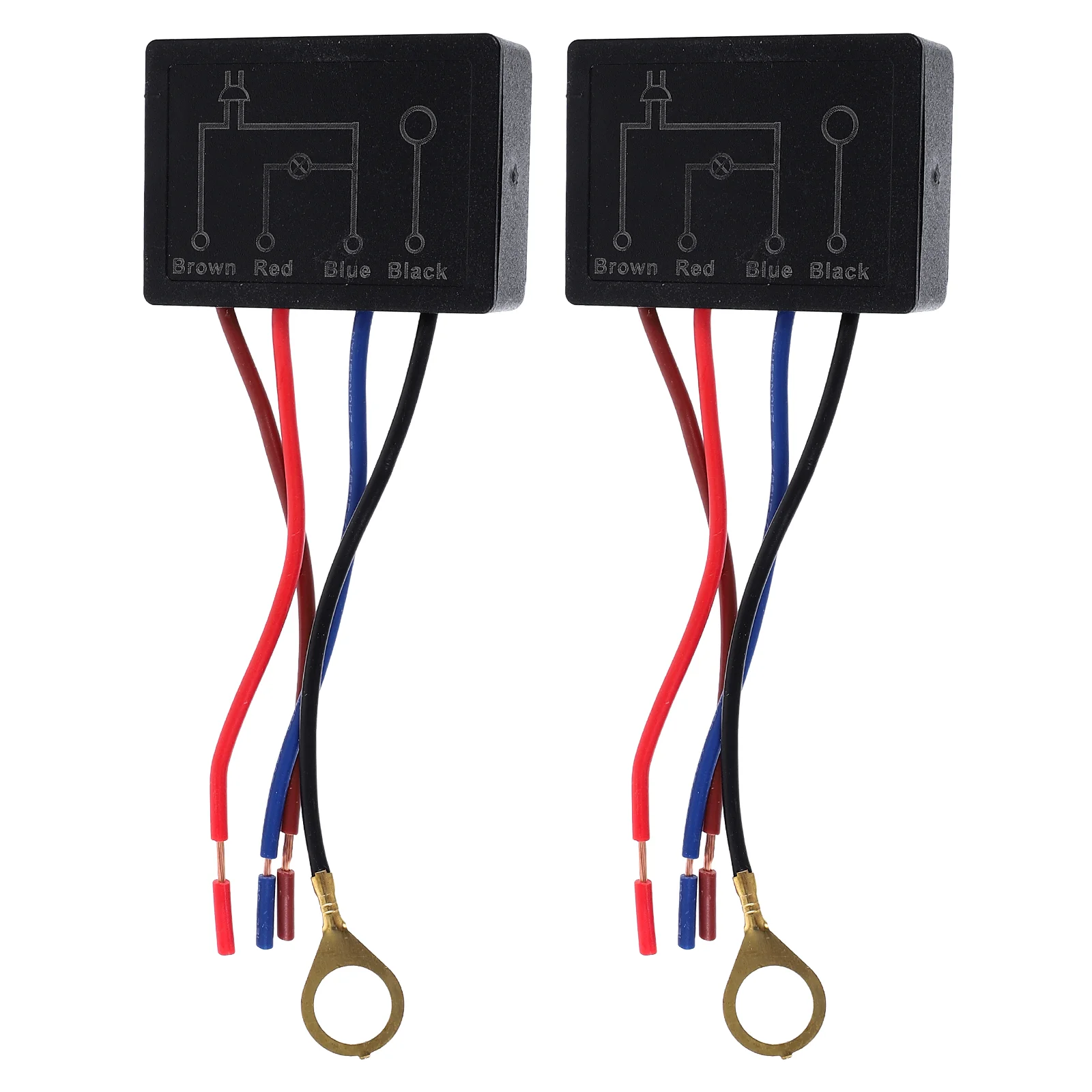 

2 Pcs Table Lamp Touch Switch Accessories for Dimmer Control Light Vintage Desk Small Sensor Abs