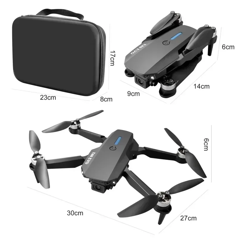 E88EVO Brushless Power Optical Flow Positioning Foldable Remote Control Aircraft Drone 4K FPV Camera Children's Toy Drone RC