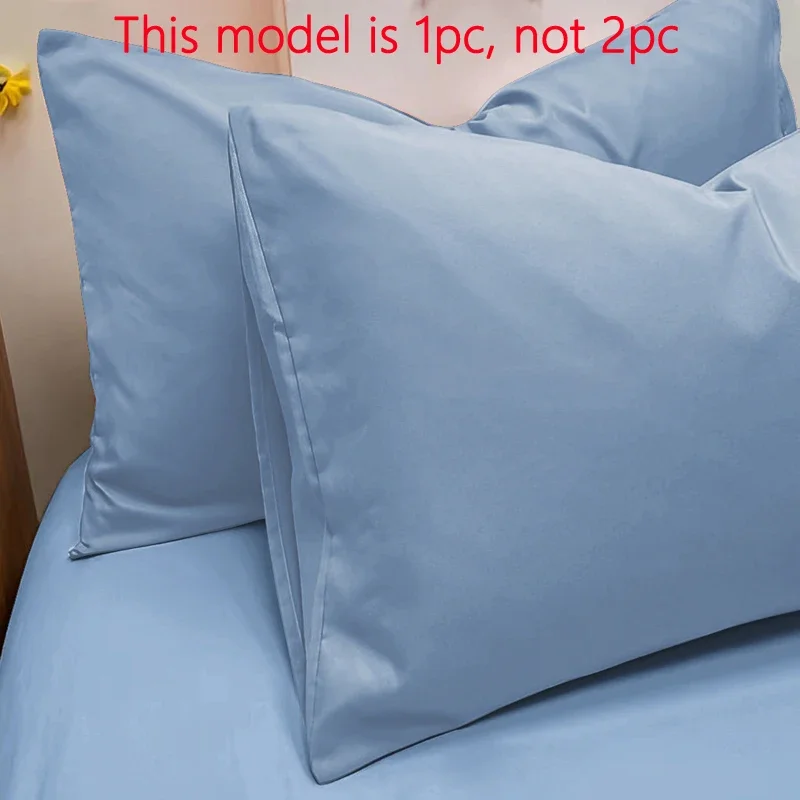 1 Piece Of Matte Solid Color Pillowcase, Bedroom Pocket Sealed Soft Pillowcase, Bedding image 4