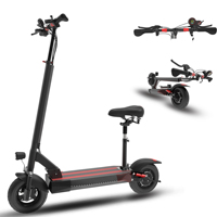 100KM Electric SCooter for Adults 10INCH E SCOOTER with Seat Disc Brake 1200W MOTOR