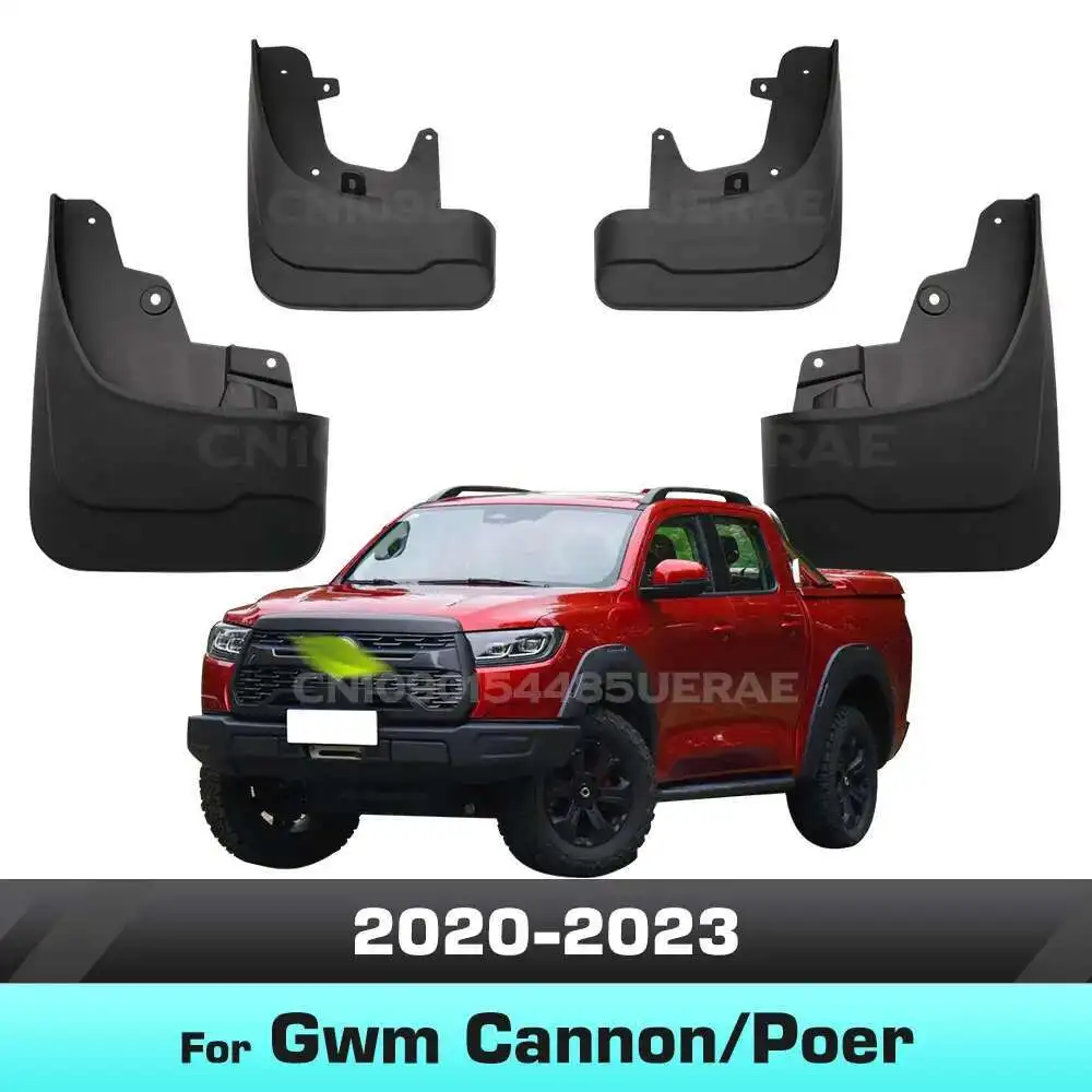 For Gwm Cannon/Poer 2020-2023 Fender Mudguard Mud Flaps Guard Splash Flap Mudguards Car Accessories