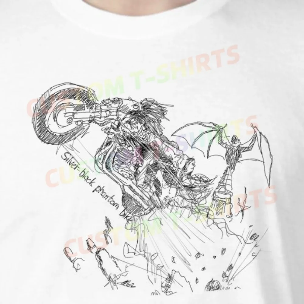 

90 18_Bat_out_of_hell_–_Meatloaf Fans' comic-style hand-drawn pattern T-shirts for both men and women in summer