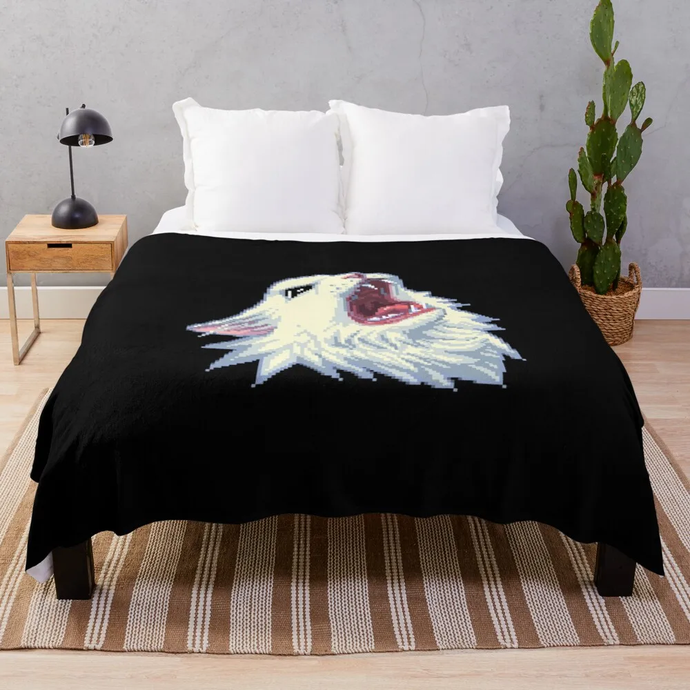 

8-bit Screamin' Thurston the Cat! Throw Blanket Blanket With Fur Thermal Blanket