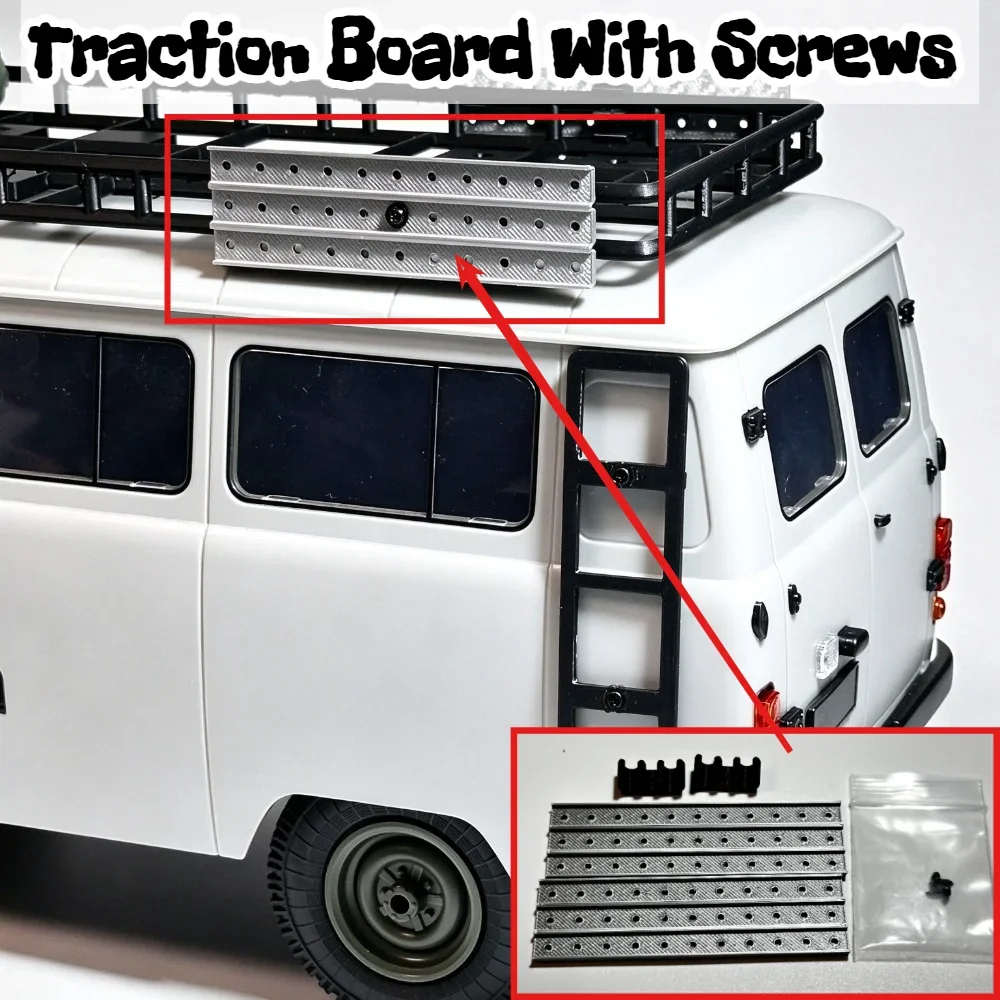 RC Mod Upgrade Component for WPL C104 1/12 Scale Recovery Track Including Screws custom size RC Crawler Model Accessory