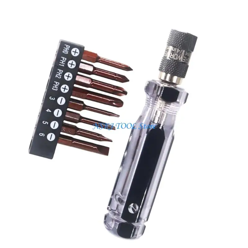 L8RC Lightweight Hexagonal Screwdriver Bit Selves Locking Handle for Precisions Work