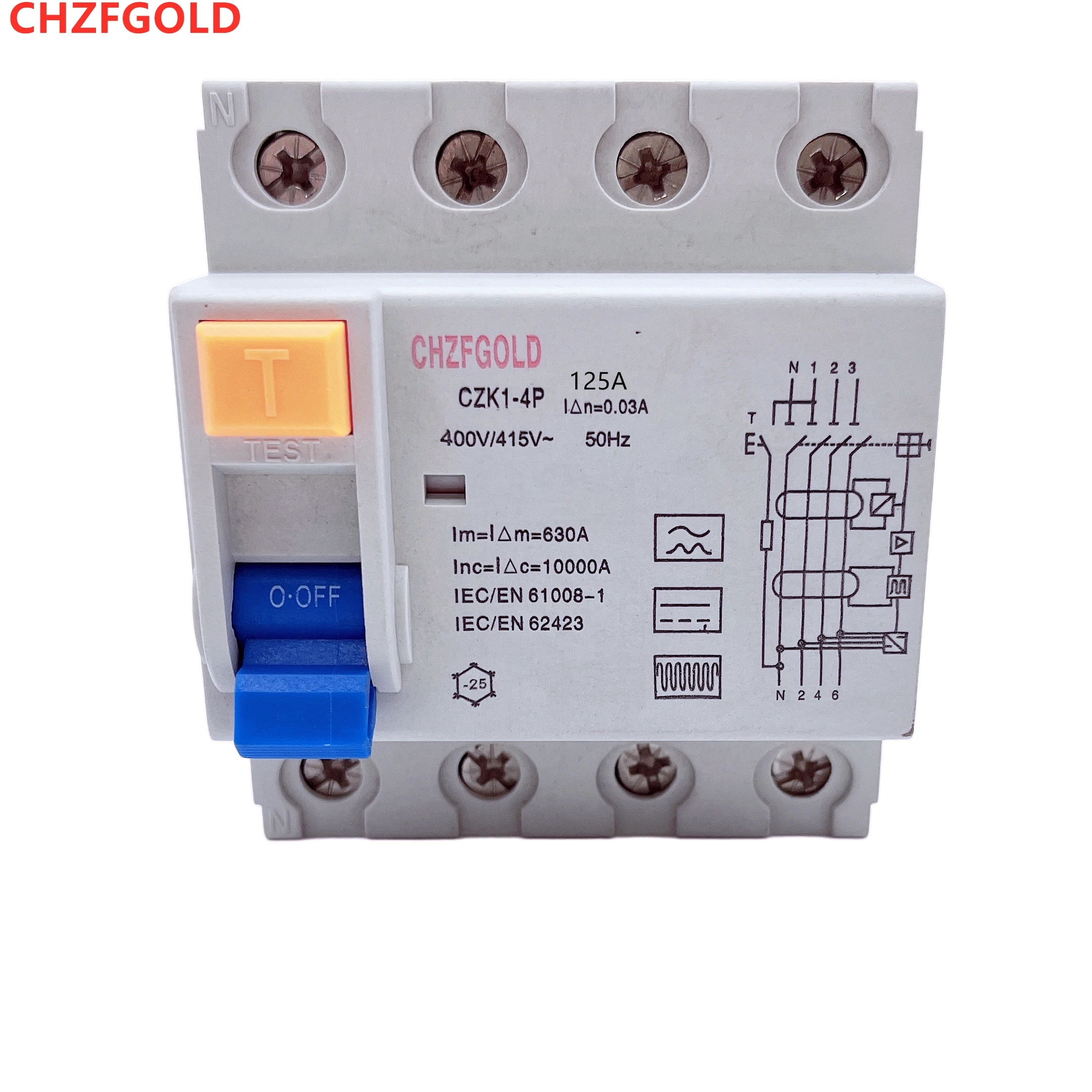 Type A/AC/B RCCB Earth Leakage Current breaker DC RCCB RCD 2P 16A 20A 32A 40A 50A 63A 80A/100A/125A/130A30mA 300mA 6KA EV system