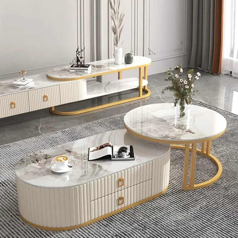 

Nordic Living Room Coffee Table Design Small Modern Mesa Lateral Aesthetic Coffe Table White Apartamento Kaffee Tische Furniture