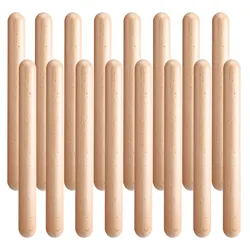 Instrumento de percusión Musical clásico para niños, palos de madera dura de ritmo Natural, 8 pares