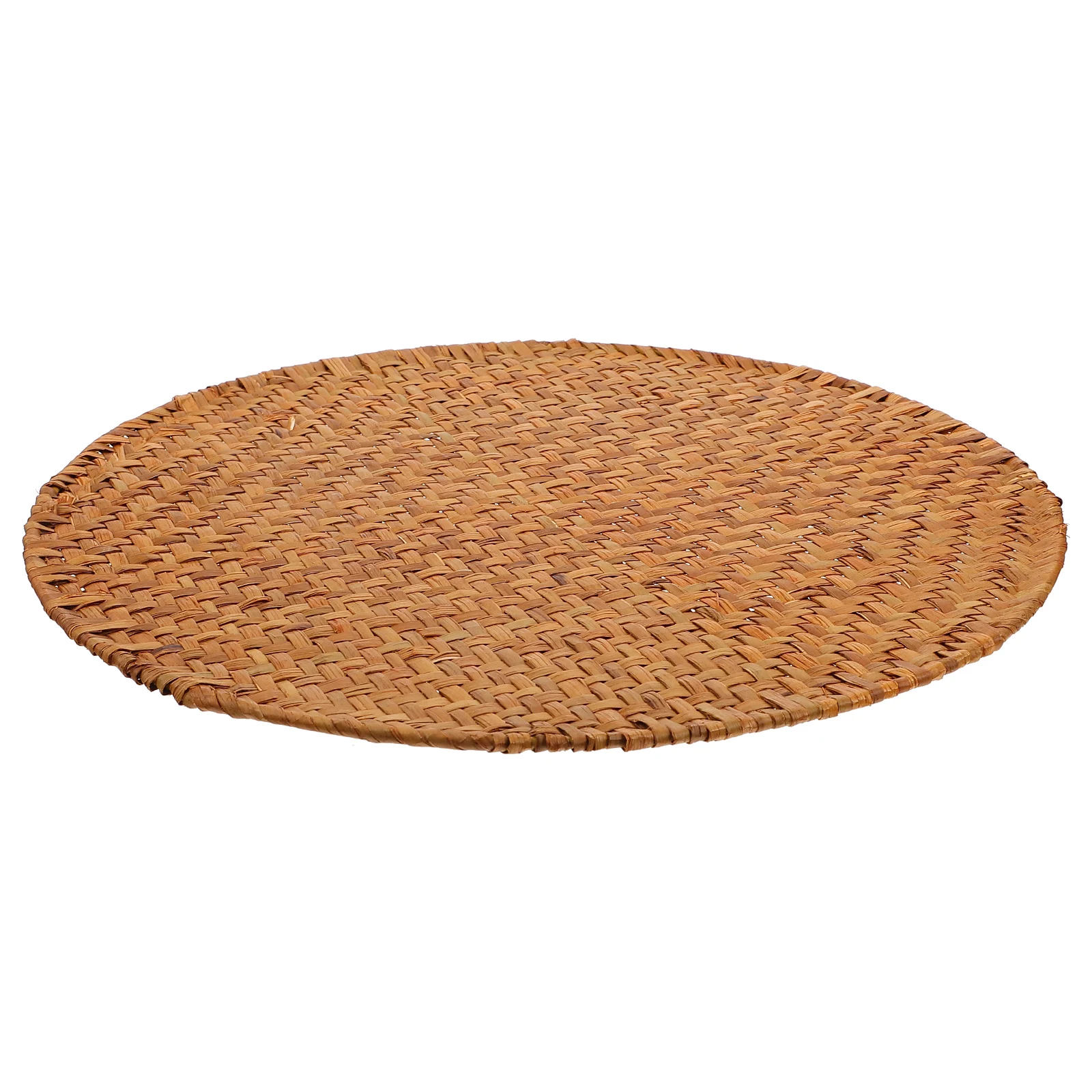 

Blue Insulation Pads Dining Room Table Decor Placemat Woven Straw Lightweight Home Bar Restaurant Use Heat Mat