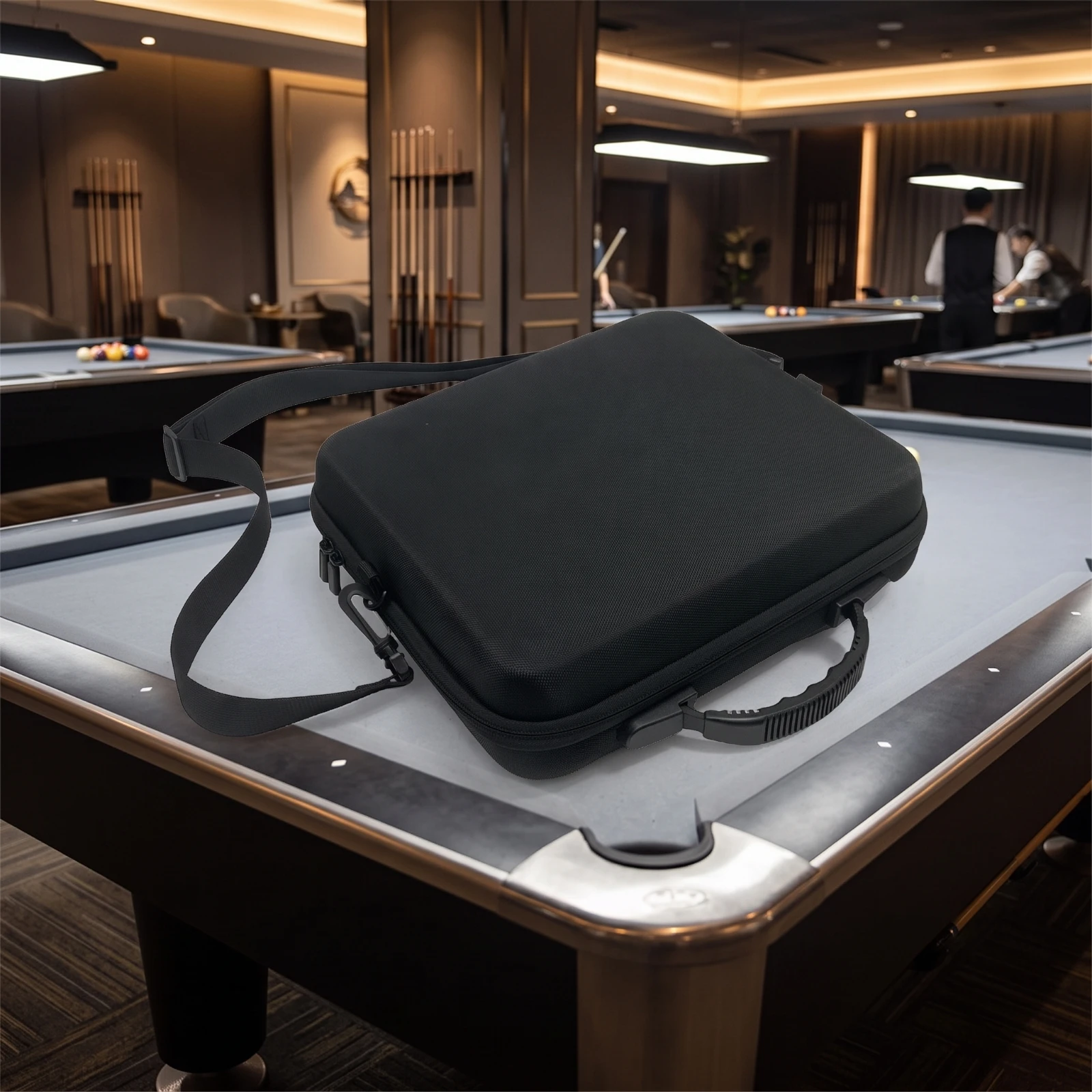 Picture 7: Billiard Storage Case Hard Billiard Ball Carrying Case Compact Secure for Referees, Travel
