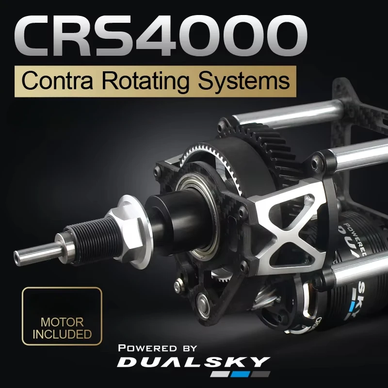 CRS4000 coaxial double propeller power system Contra-rotating Motor 4000W 44.4V for 40cc-60cc models