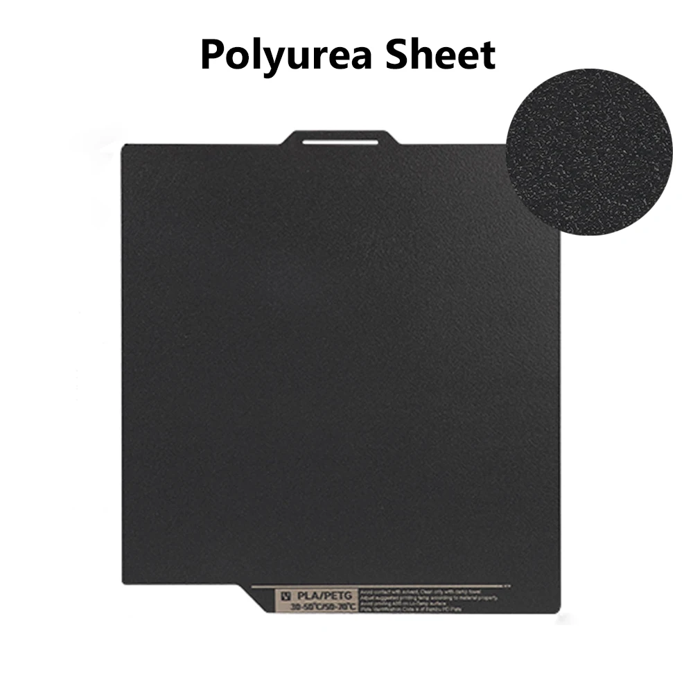 Double Sided PEZ Build Plate Polyurea Spring Steel Sheet Replaces PEI For Bambu Lab X1/X1C/P1P/P1S For Creality K1/K1C/K1 Max