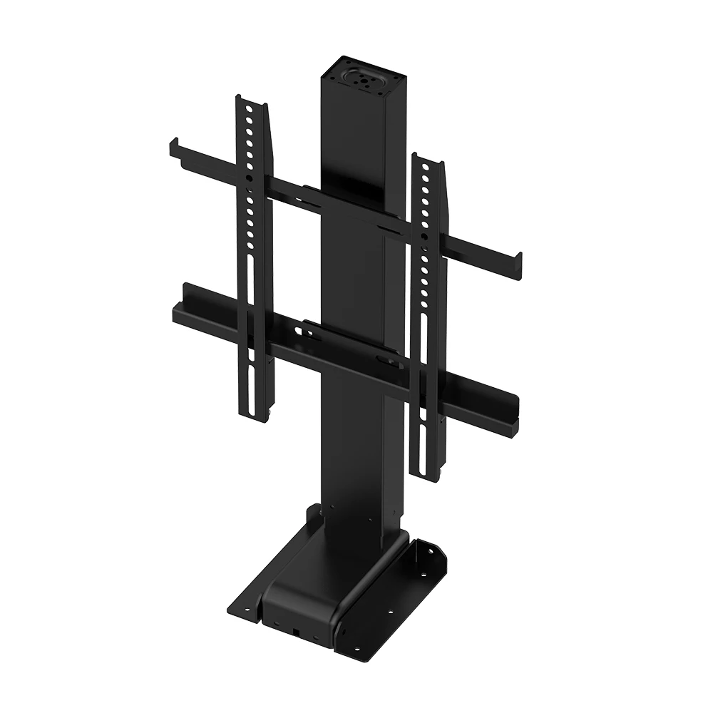 TV Floor Stand with Fixed Base Space Saving Electric Height Adjustable TV Lift Fits for 21-29 Inch Display