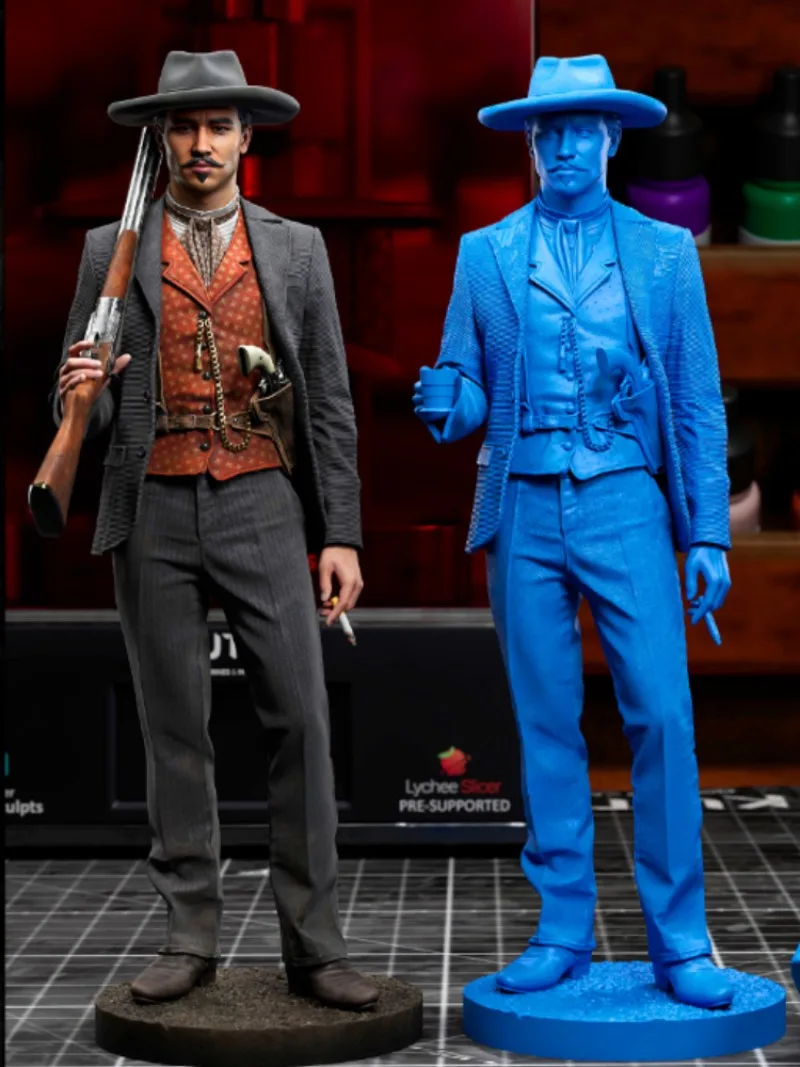 

1/24 75mm Scale Resin Body Assembly Model Kit Legendary Figure DOC HOLLIDAY Historical Hobby Miniature Unassembled and Unpainted