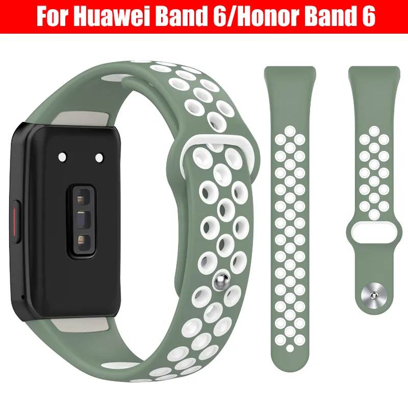 Bracelet de Sport en Silicone souple pour Huawei Band 6, Bracelet intelligent de remplacement pour Huawei Watchband 6 Honor Band 6 Bracelet de Sport en Silicone souple pour Huawei Band 6, Bracelet intelligent de remplacement pour Huawei Watchband 6 Honor Band 6