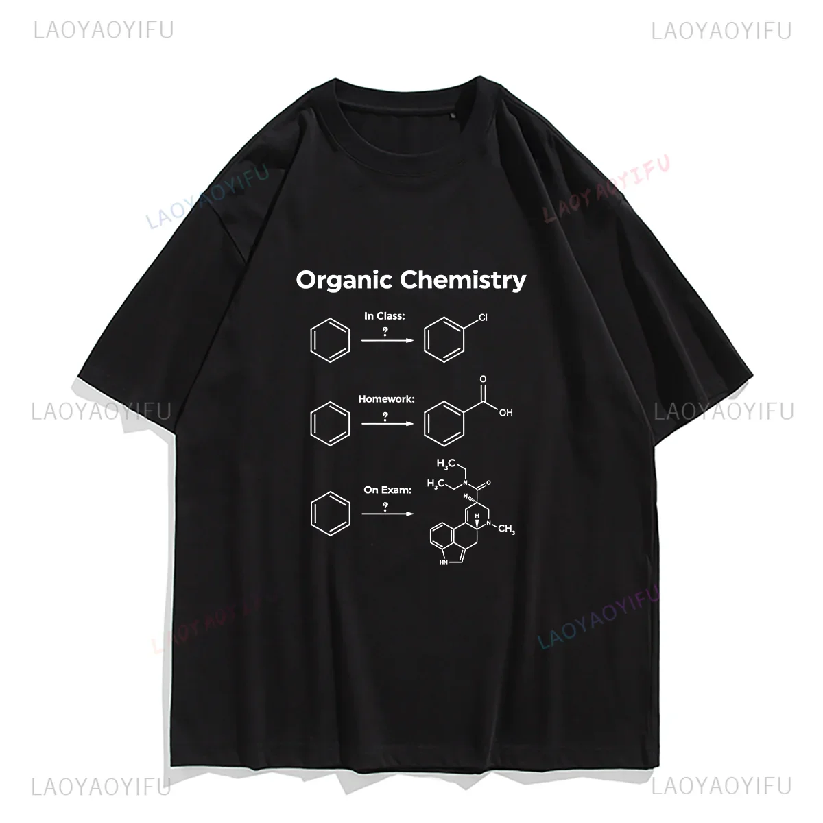 Women Men Homework Exam Camisa Print Tops T-Shirts T Shirt for Boys Cotton T Shirts Humor Organic Chemistry T Shirt Gift