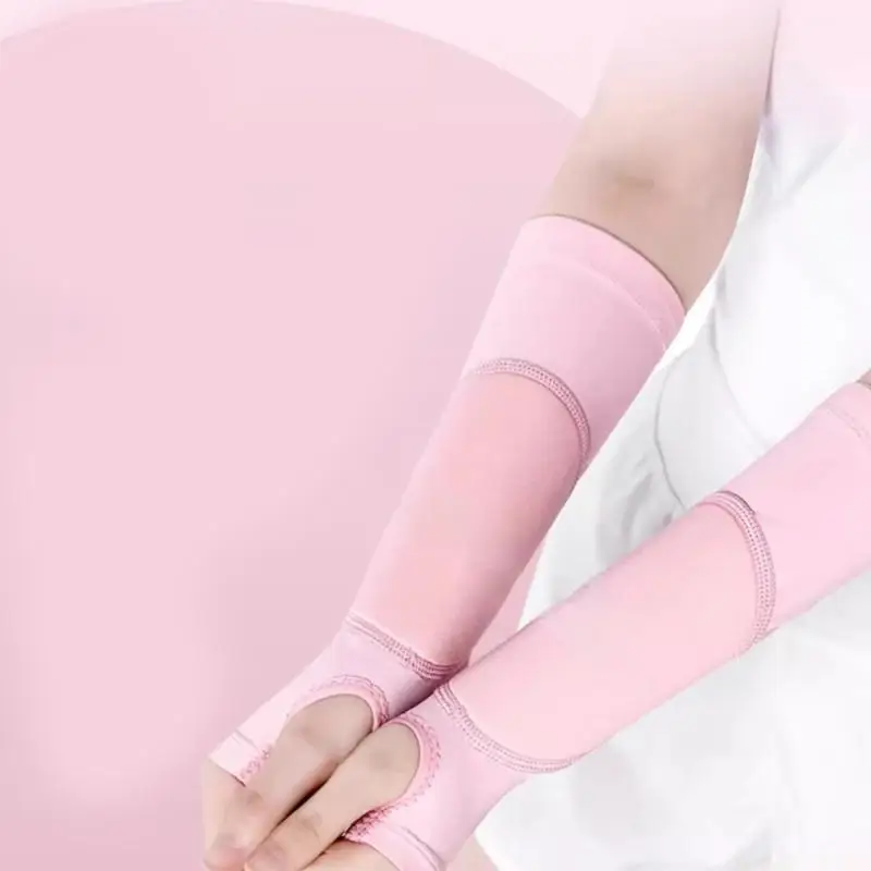 M5TC 1 Pair Volleyball Forearm Sleeve Training Equipment Wrist Guard with Protections Pads and Thumb Hole for Teen Women Man