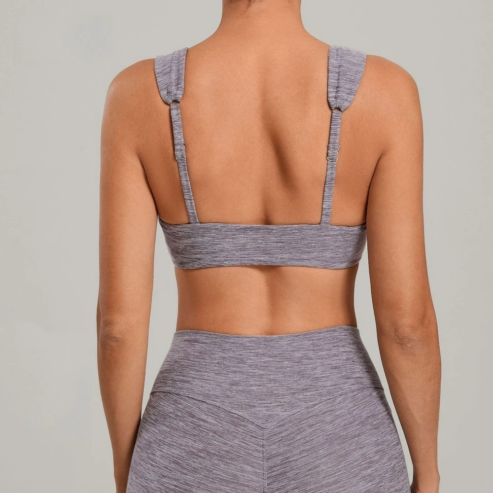 

Спортивный бюстгальтер для тренировок с регулируемыми бретелями, сексуальный, с открытой спиной, для йоги, пуш-ап, для бега и фитнеса, со встроенными чашечками для женщин