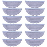 12 Pcs Mop Cloth for Xiaomi Roborock S7 S7+ S7 MaxV S7 MaxV Plus S7 MaxV Ultra Q7 Max+ Series Robot Vacuum Cleaner Parts