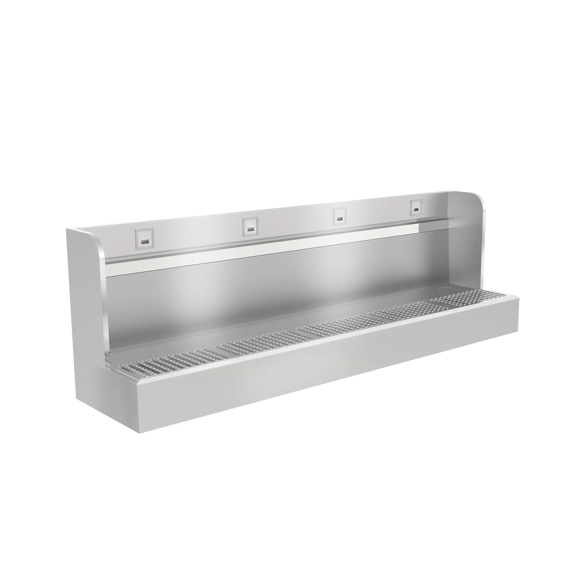 Foot-operated stainless steel urinal with sensor School factory prison urinal Stainless steel urinal