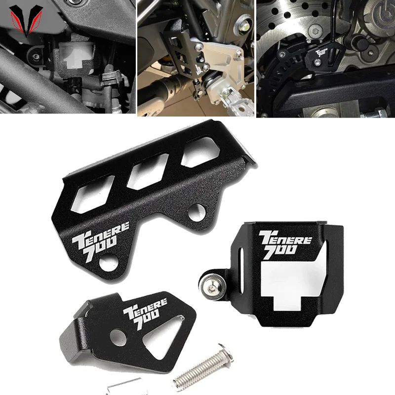 

For YAMAHA Tenere700 TENERE 700 XTZ700 t7 2019-2024 Motorcycle Accessories Rear Brake Master Cylinder Cover ABS Sensor Guard