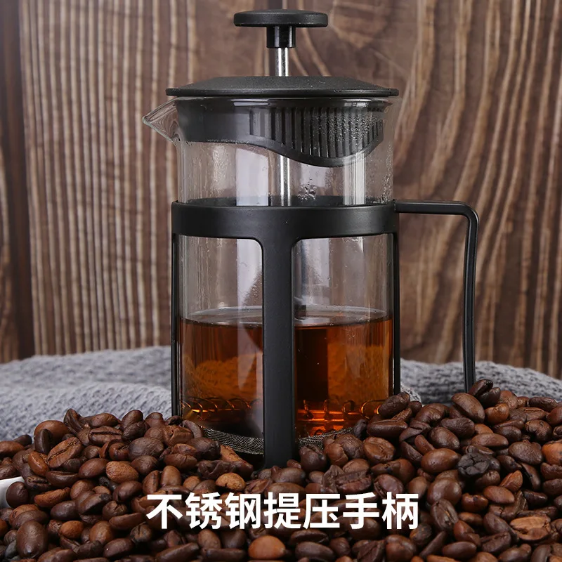Heatproof Glass Cafetiere, Reusable Steel Mesh Coffee Maker & Tea Infuser, Family Size