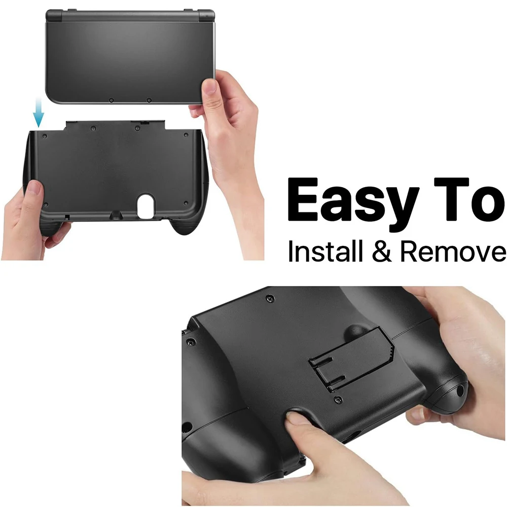 Protective Hand Grip Holder Case Plastic Handle Stand for New 3DS XL LL Console Video Game Console w/ Free Stylus Pen Accessory view 4
