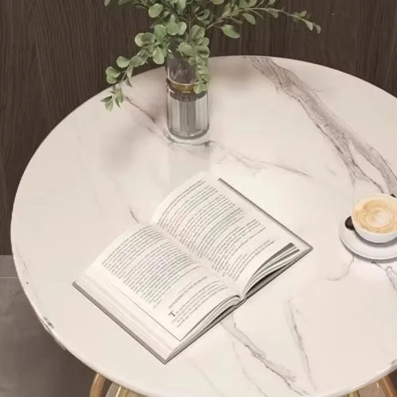 DSA light luxury creative small coffee table small apartment living room round household sofa side few Nordic simple