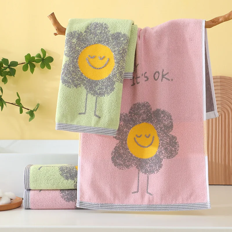 Home Use Thickened Pure Cotton Face Towel That Absorbs Water and Does Not Shed Hair Children's Face Towel Adult Couple Towel