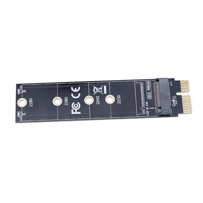 Nuovo adattatore da PCIE a NVME PCI Express da X1 a M.2 adattatore per chiave NVME M supporto per scheda Riser 2230 2242 2260 2280 M2 NVME SSD a piena velocità
