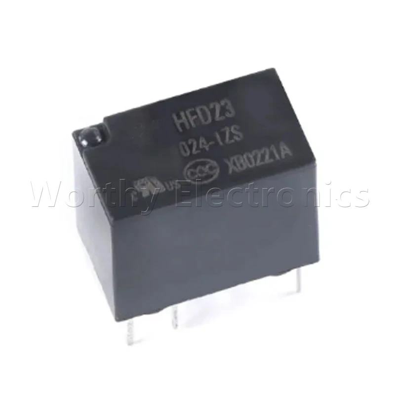 Free shipping 10pcs/lot relay 24VDC 2A 6PIN HFD23 024-1ZS S2M-24