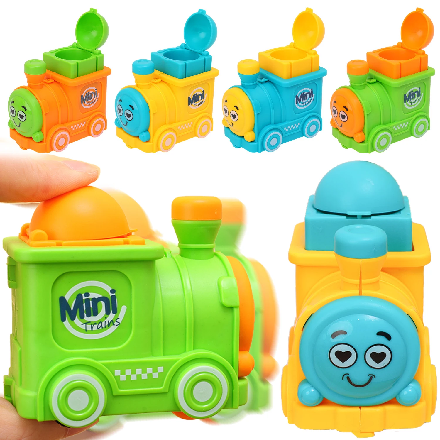 Children's Toy Train Press Sliding Inertia Car Toy 1-2 Year Old Baby Puzzle Enlightenment Walking Prop Car Kids Birthday Gifts