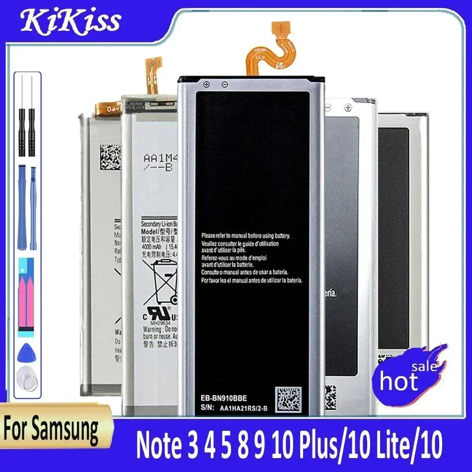 Battery B800BC EB-BN910BBE EB-BN920ABE EB-BN950ABE EB-BN915BBC For Samsung Galaxy Note edge 3 4 5 8 9 10 Plus Lite