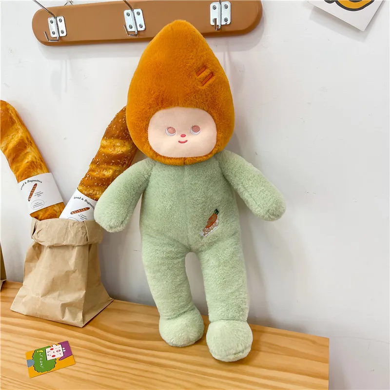 ตุ๊กตาผักการ์ตูนน่ารัก ซีรีส์เด็ก ของเล่นตุ๊กตาผ้าสำหรับเด็ก ของขวัญวันเกิด/คริสต์มาส นุ่มนิ่ม กอดได้ ช่วยให้หลับสบาย