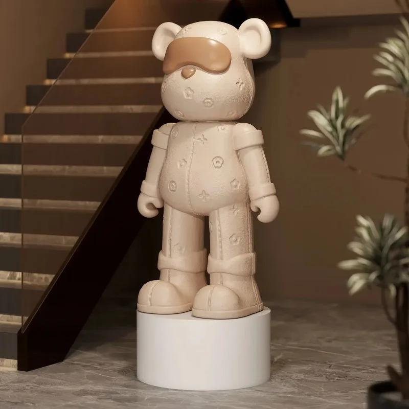 Cartoon Bear Floor Standing Piggy Bank for Living Room, High-End Housewarming Gift Home Decor Beside Sofa living room decoration