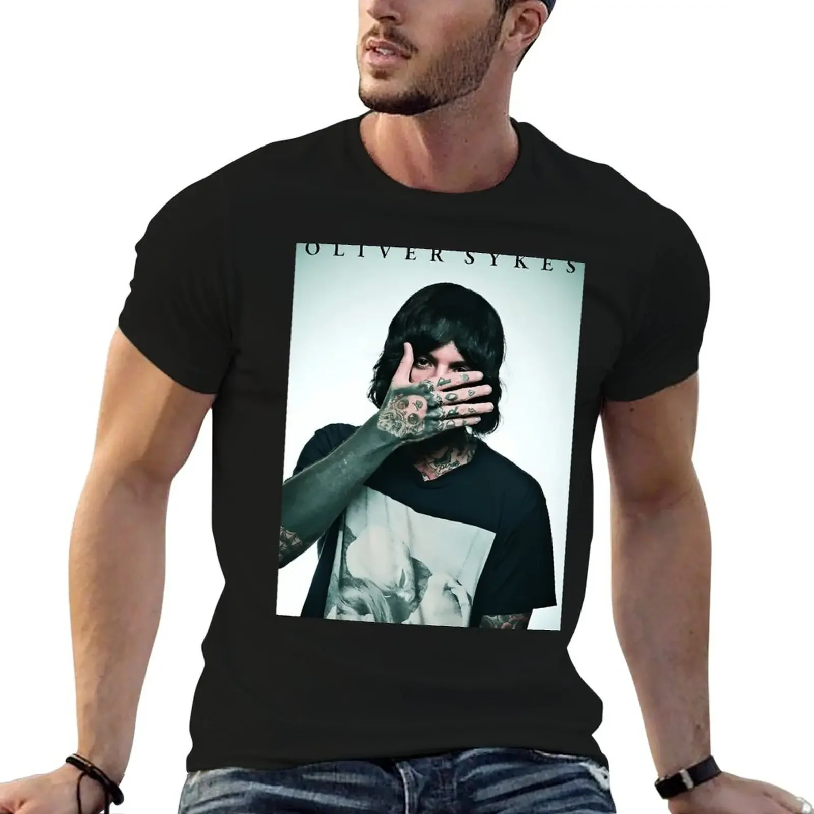 

BEST MERCH / OLIVER SYKES T-Shirt luxury designer Funny t-shirts Luxury man vintage anime shirt big and tall t shirts for men