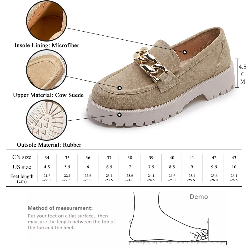 GMQM แฟชั่นผู้หญิงรองเท้า Loafers ใหม่2023รองเท้าส้นสูงหนังกลับ Slip-On Metalic ตกแต่งคุณภาพสูงรองเท้าใส่เดิน