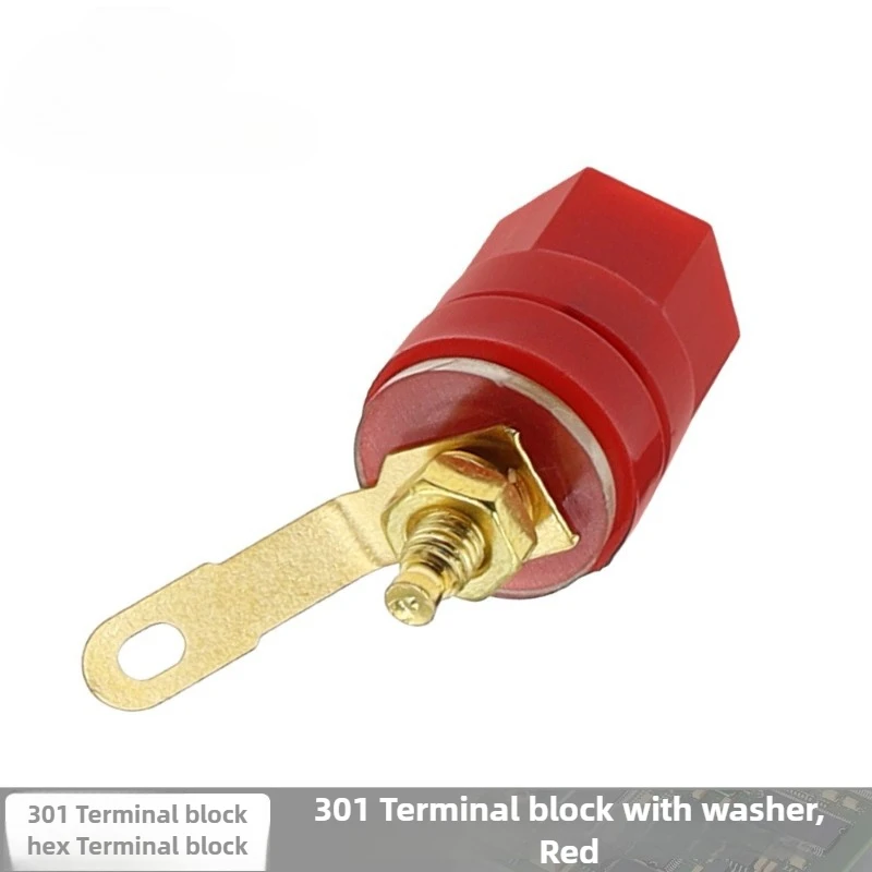 5PCS Gold Plated Copper Speaker Binding Post, Banana Plug Socket for Speaker Wire, Amplifier Terminal Binding Post