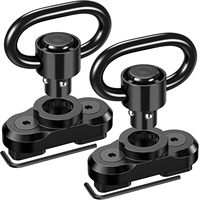 QD M-LOK Sling Swivel Adapter Rail Mount SLING Buckle Metal Strap Loop Strap Rail Mount Steel Push Button