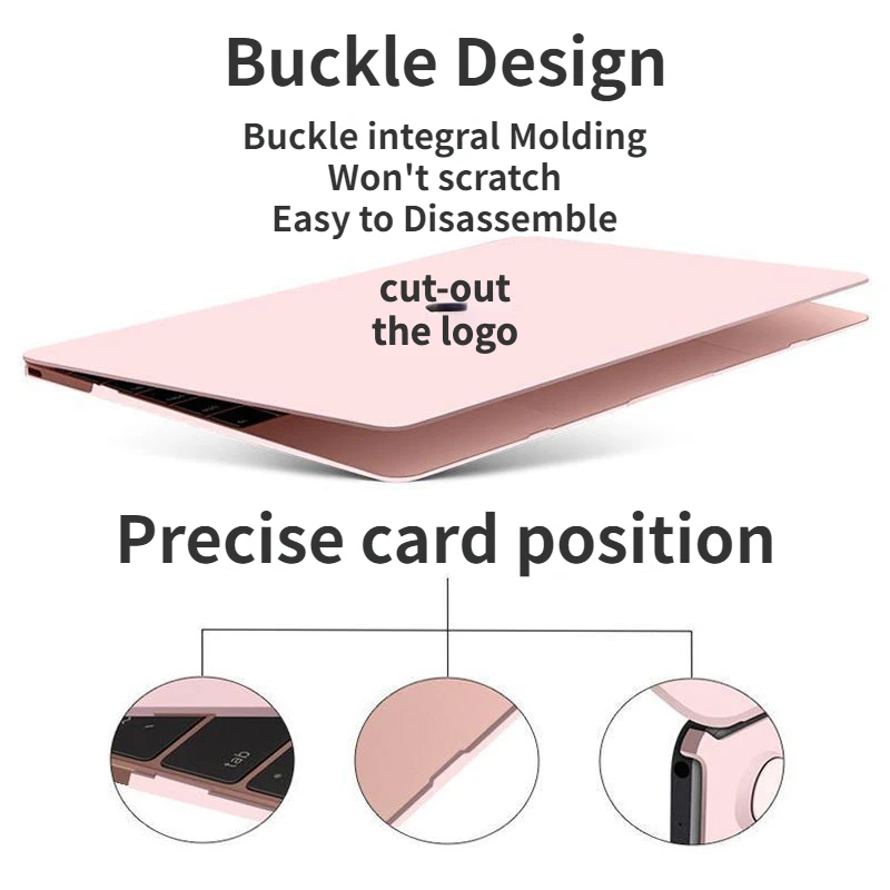 Custodia MacBoo per custodie solide da 15,6/13,3 pollici MacBook Air antiscivolo anti-impronte A2337 A2338 A2941 A2780 Custodia per PC color crema