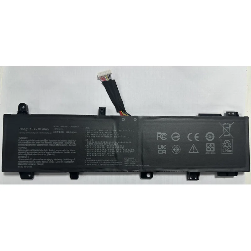بطارية كمبيوتر محمول C41N1906-1 15.4V 90Wh متوافقة مع ASUS TUF Gaming A15 FA506 FA506II FA506QR 2021 F15 FX506 FX506H FX506HM
