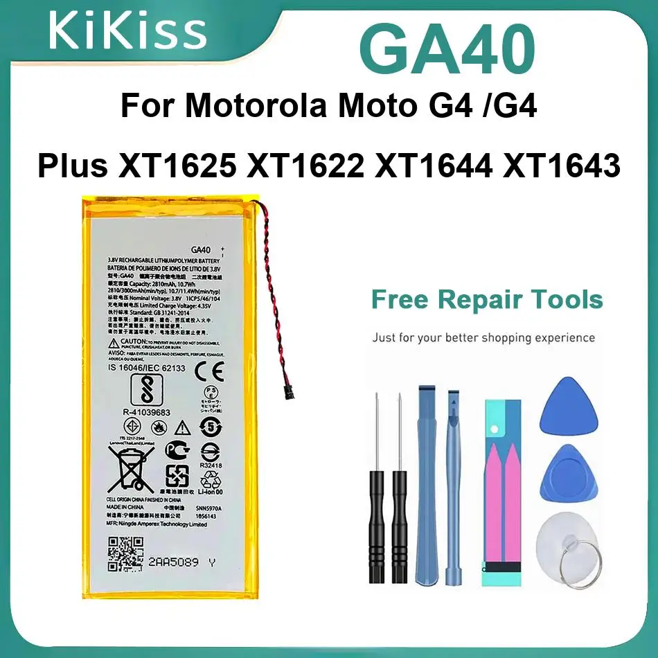 

Аккумулятор для мобильного телефона Motorola Moto G4 G4plus XT1625 XT1622 XT1644 XT1643, мощные батареи GA40