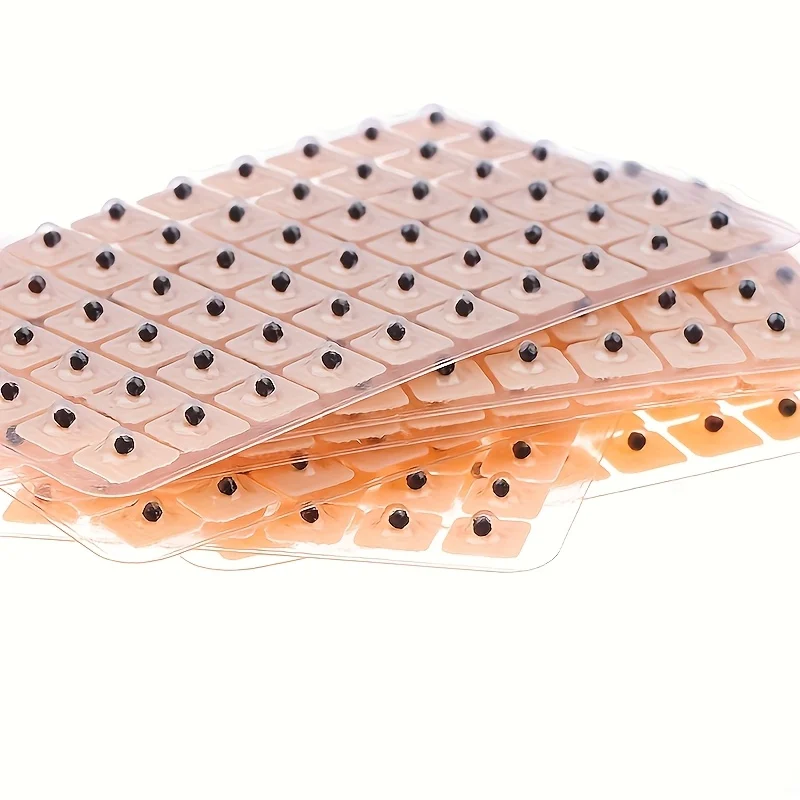 

600Pcs Home Ear Acupressure Patches - Battery-Free Ear Point Relax Stickers, Non-Invasive Massage Gadgets
