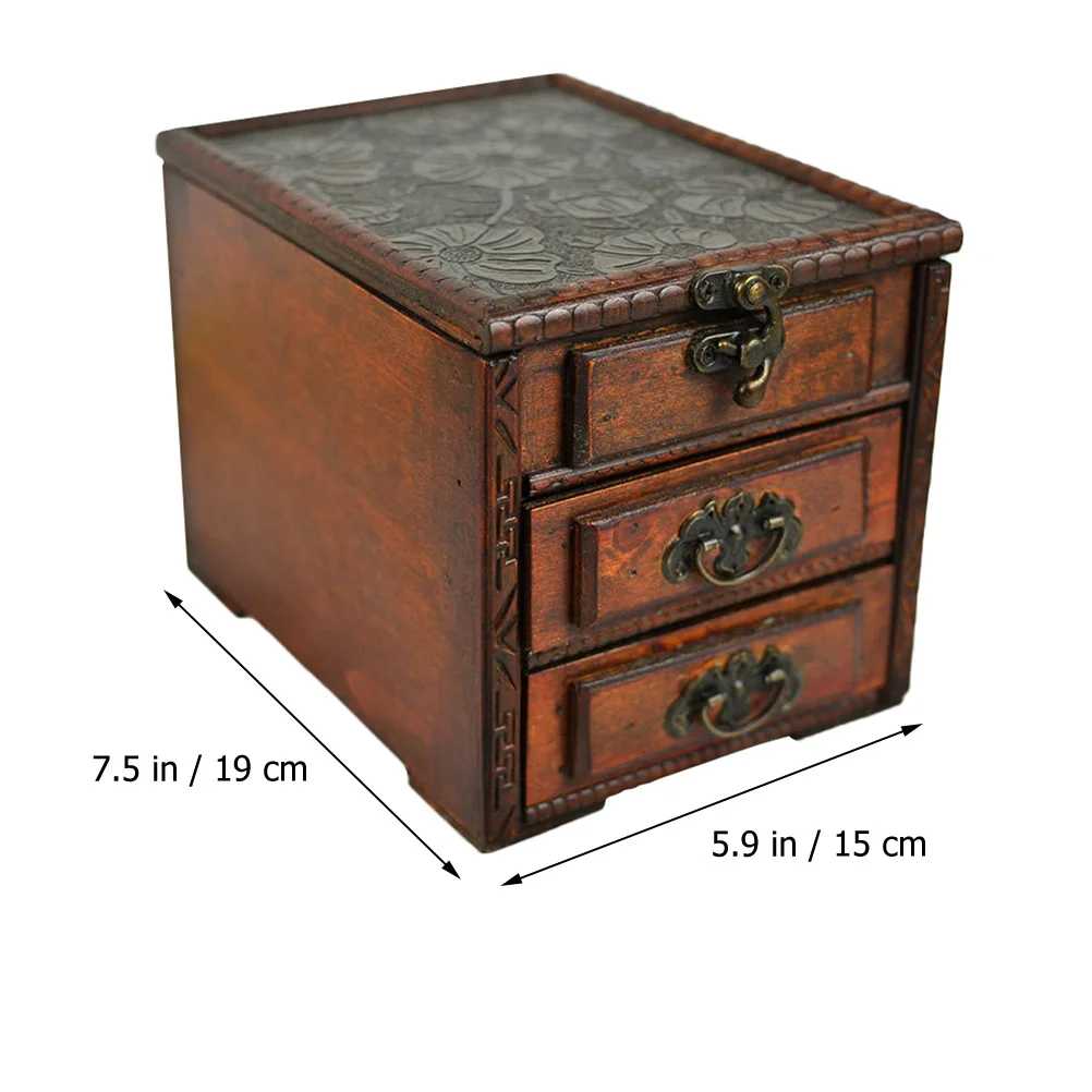 

Деревянная шкатулка для драгоценностей в стиле ретро, стеклянный чехол для хранения безделушек из искусственной кожи для ожерелья, колец, сережек, органайзер, настольная повязка, подарочная коробка