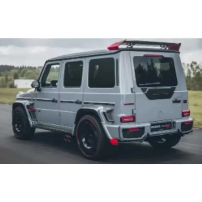 New! For Mercedes Benz G-Class W463 W464 Dry Carbon Fiber Car Trunk Panel Cover Rocket Style Rear Trunk Lid Sticker Body Kits