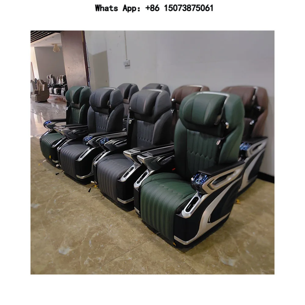 Crystal Throne Luxury VIP Leather Automatic Modified Car Aviation Hot Sale Passenger Captain RV Seating Bus Seats Alphard