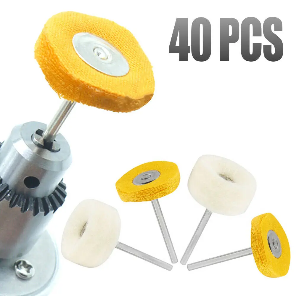 

Wool Polishing Wheel 20Pcs High End Cloth Wheel Polishing Mop Wheel Buffing Pad Brush Set For Rotary Tool Polish Drill Bit