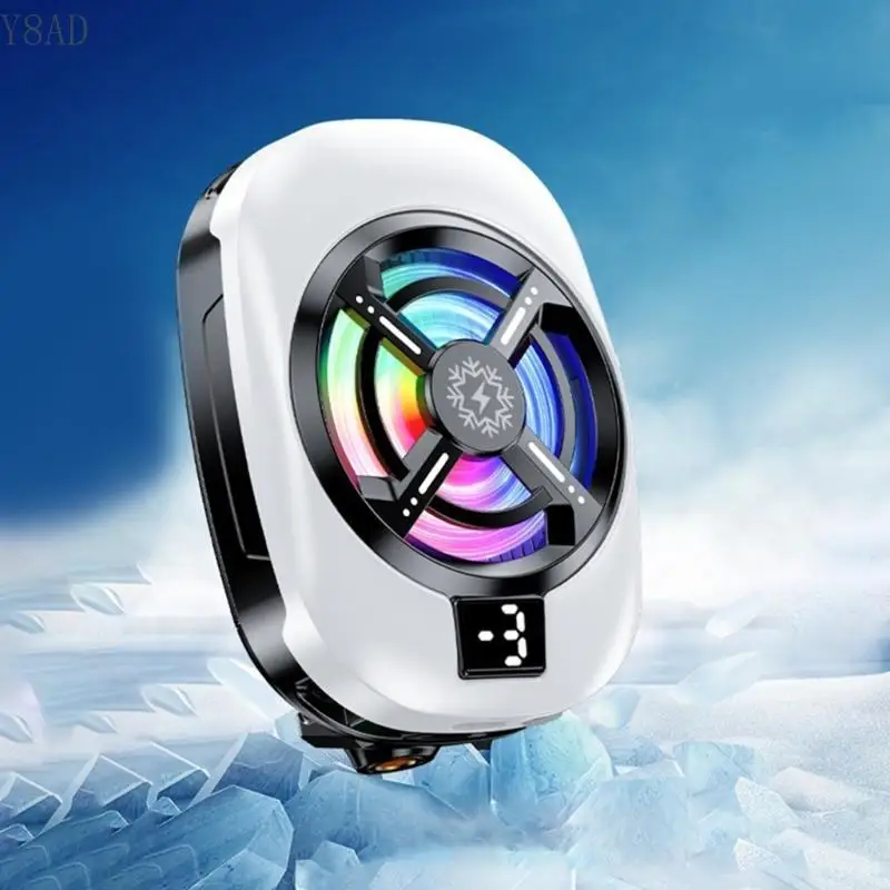 Y8AD Smartphone Radiators With 3 Speed Adjustment Quiet Motor Low Noise Rapid Cooling