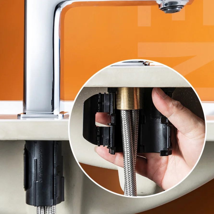 

1 шт., крепеж для раковины из АБС-пластика, крепежная база для крана, пряжка с защитой от ослабления, разборка не требуется, инструменты не требуется